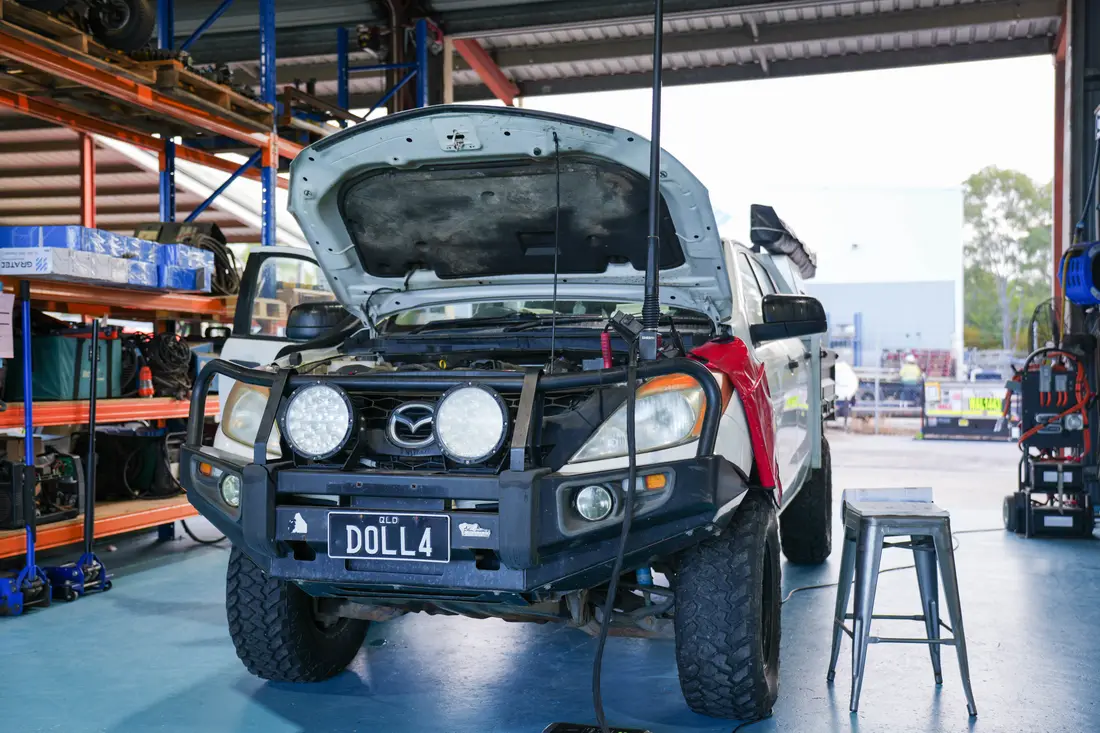 New 4WD accessory and spotlight fit-out in the ACES workshop